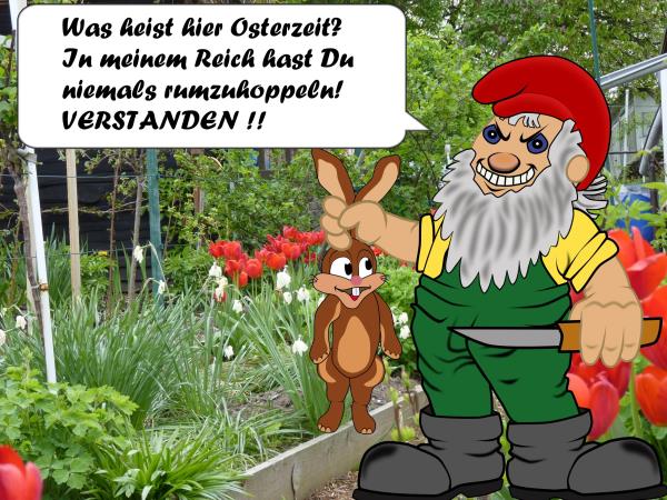 streitbarer Gartenzwerg