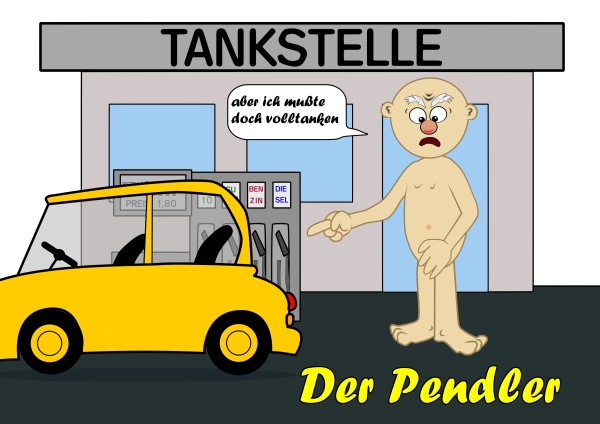 an der Tankstelle